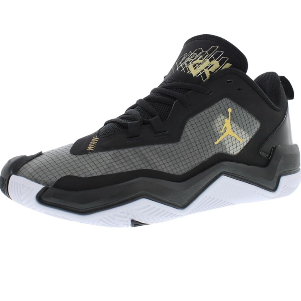 NEW Air Jordan Westbrook size 10.5 One Take 4 Men’s Basketball Shoes Black Gold